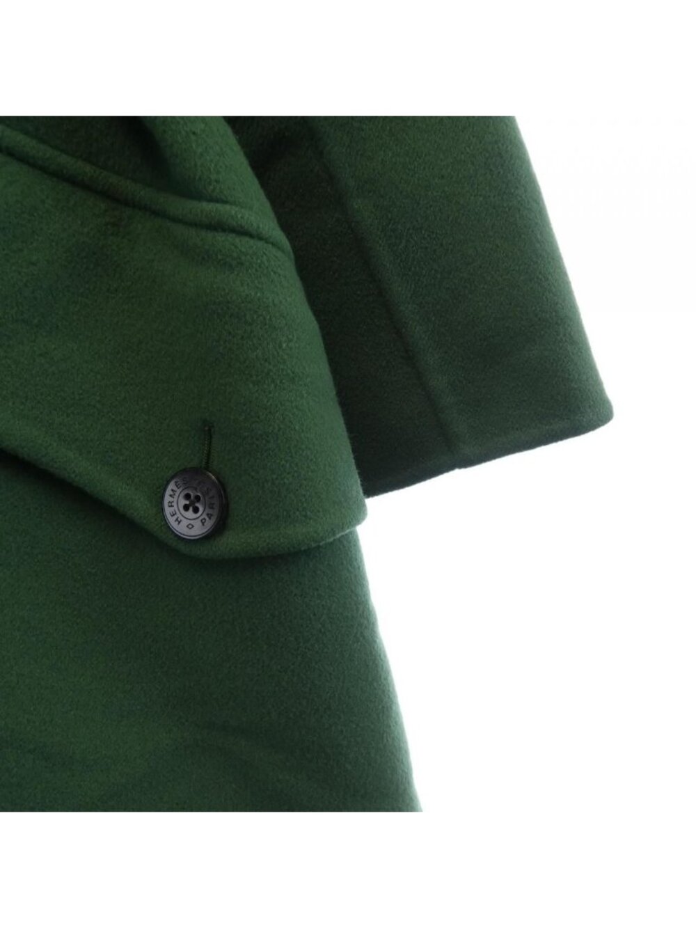 Hermes Coat Cashmere Green - Picture 6 of 7